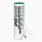 Badminton shuttlecocks YONEX Mavis 350 W 6 pack white