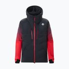 Men's ski jacket Descente Hybrid Down black/ electric red