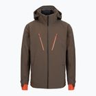 Men's ski jacket Descente Caden shoulder brown