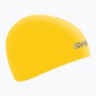 SWANS Silicone SA-10 yellow swimming cap