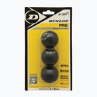 Dunlop Pro Blister squash balls 3 pcs black 700109