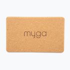 Yoga block Myga Cork Block brown
