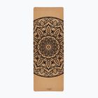 Yoga mat Myga Mandala XL 6 mm brown