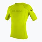 Men's O'Neill Basic Skins Rash Guard swim shirt lime