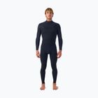 Men's swimming wetsuit O'Neill Hyperfreak 5/4+ mm Chest Zip Full black/black