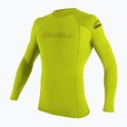 Children's swimming longsleeve O'Neill Basic Skins LS Rash Guard lime