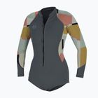 Women's O'Neill Bahia 2/1 Front Zip L/S Short Spring tradewinds / jasmine neoprene foam