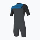Men's wetsuit O'Neill Hammer 2mm Chest Zip SS Spring graphite/black/ocean