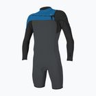 Men's wetsuit O'Neill Hammer 2mm Chest Zip LS Spring graphite/black/ocean