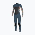 Children's wetsuit O'Neill Girls Epic 4/3 Chest Zip Full copen blue/painted tropics