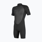 Men's swimming wetsuit O'Neill Reactor-2 2mm Back Zip SS Spring HJ5 black/black