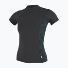 Women's swim top O'Neill Hyperfreak Skins Rash Guard tempered steel/shaded island sky