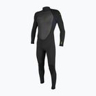 Children's swimming wetsuit O'Neill Youth Reactor-2 3/2 Back Zip Full black/slate
