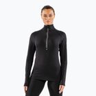 Women's thermal active sweatshirt Surfanic Cozy Zip Neck black