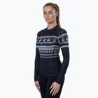 Women's thermal top Surfanic Cozy Limited Edition Crew Neck black fairisle