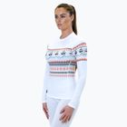 Women's thermal top Surfanic Cozy Limited Edition Crew Neck white fairisle