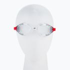 Speedo Futura Biofuse Flexiseal lava red/clear swim goggles 68-11313B991