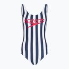 Speedo Ice Cream U-Back women's one-piece swimsuit blue/white