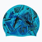 Speedo Slogan Print blue/black children's swimming cap