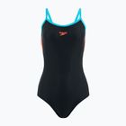 Speedo women's one-piece swimsuit Dive Thinstrap Muscleback black / volcanic orange