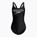 Women's Speedo Logo Deep U-Back one-piece swimsuit black 68-12369