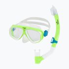 Children's snorkelling set Speedo Adventure green gecko/clear