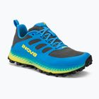 Men's Inov-8 Mudtalon dark grey/blue/yellow running shoes
