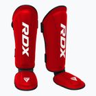 RDX T1 Shin Instep Guards tibia and foot protectors red/white