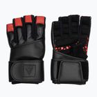 RDX L4 Finger Weightlifting Training Gloves Leather red/black