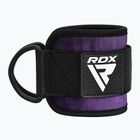 RDX A4 Ankle Hook Straps For Gym Cable Machine purple