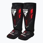 Foot and tibia protectors RDX IMMAF Approved Neoprene Shin Instep red