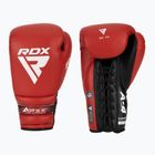 RDX Apex Lace Up Training Sparring Boxing Gloves red