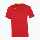 Children's training shirt Mizuno Core SS red/yellow fluo