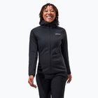 Women's fleece sweatshirt Berghaus Heuberg Hoody jet black/grey pinstripe marl