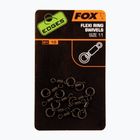 Fox International Edges Flexi Ring Swivel carp swivels black CAC609