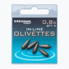 Drennan olive weights with needlepoint 5pcs brown TOOIO175