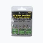 Korum methode leaders Hook Hairs With Bait Bands transparent KHHBB/10