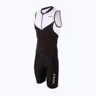 Men's ZONE3 Lava Long Distance Triathlon Suit black/white/red