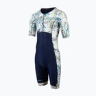 Men's ZONE3 Activate+ Short Sleeve Triathlon Suit sand sotrm/navy/sand