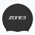 ZONE3 Extra Long Hair black swimming cap