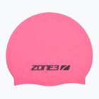ZONE3 Silicone Swim cap hi-vis pink swimming cap