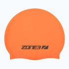ZONE3 Silicone Swim cap hi-vis orange swimming cap