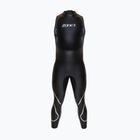 Men's triathlon wetsuit ZONE3 Glide Sleeveless Wetsuit black/grey
