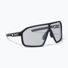 Endura Mullet Photochromic matt black/silver flash mirror sunglasses