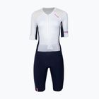 Women's triathlon suit HUUB Anemoi 3 SUB22 white/navy/pink