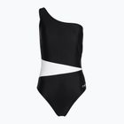 Women's one-piece swimsuit Zoggs Lattice One Shoulder blue / white