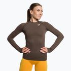 Women's training longsleeve top Gymshark Vital Seamless Top brown/white