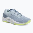 Women's handball shoes Mizuno Wave Stealth Neo heather/white/neo lime