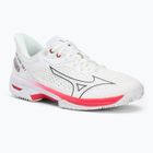 Women's tennis shoes Mizuno Wave Exceed Tour 5 CC undyed white/quiet shade/opera red