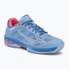 Women's tennis shoes Mizuno Wave Exceed Light CC blue 61GC222121